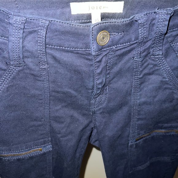 Joie Park Skinny Pants, Navy - Size 25 - Picture 5 of 5